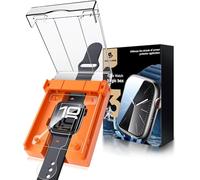 MAGIC JOHN 2 Pack for Apple Watch Series SE/6/5/4 44MM Screen Protector, [Automatic Align Tech] Self-Healing Flexible TPU Film for iWatch Series SE/6/5/4, HD Transparent, Anti Scratch, Bubble Free