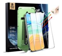 MAGIC JOHN 2 Pack for iPhone 11/iPhone XR (6.1") Eye Protection Screen Protector, HD Clear, Auto Dust-Elimination, 9H Tempered Glass & Scratch Resistance, Full Edge Coverage