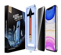 MAGIC JOHN 2 Pack for iPhone 11/iPhone XR 6.1 inch Privacy Glass Screen Protector, Auto Dust-Elimination Installation, Bubble Free, Easy Installation
