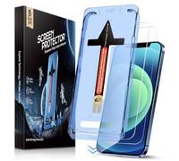 MAGIC JOHN 2 Pack for iPhone 12/iPhone 12 Pro 6.1 inch Tempered Glass Screen Protector, Auto Dust-Elimination Installation, Bubble Free, HD Clear, Easy Installation