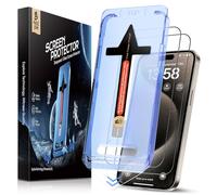 MAGIC JOHN 2 Pack for iPhone 15 Pro Max 6.7 inch Tempered Glass Screen Protector, Auto Dust-Elimination Installation, Bubble Free, Dynamic Island Compatible, HD Clear, Easy Installation