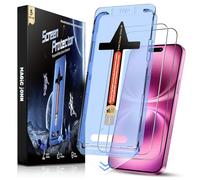 MAGIC JOHN 2 Pack for iPhone 16 Plus Tempered Glass Screen Protector 6.7 inch, Auto Dust-Elimination Installation, Bubble Free, Dynamic Island Compatible, HD Clear, Easy Installation, Anti-Scratch