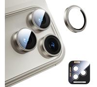 MAGIC JOHN 2 Pack for iPhone 17 Pro Max/17 Pro Camera Lens Protector [Alignment Kit&1:1 Invisible Fit] 9H Aerospace Tempered Glass, Ultra HD, Metal Individual Ring, Case Friendly, Gray