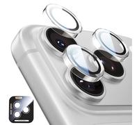 MAGIC JOHN 2 Pack for iPhone 17 Pro Max/17 Pro Camera Lens Protector [Alignment Kit&1:1 Invisible Fit] 9H Aerospace Tempered Glass, Ultra HD, Metal Individual Ring, Case Friendly, Clear