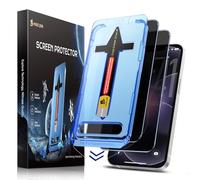 MAGIC JOHN 2 Pack for iPhone 17e 6.1 inch Privacy Glass Screen Protector, Auto Dust-Elimination Installation, Bubble Free, Easy Installation, Case Friendly