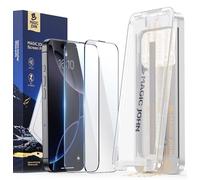 MAGIC JOHN 3rd Gen for iPhone 16 ProMax (6.9 Inch) for Tempered Glass, Auto Dust Elimination, 9H+ Hardness Film, Ultra Clear Screen Protector, Bubble-Free, with Top Upgraded Mounting Device