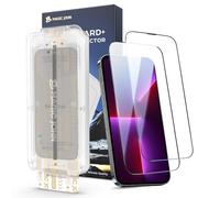 MAGIC JOHN For iPhone 13promax/14plus for upgrade screen protector (6.7 inches), with easy installation, HD clear, mounting tool, case friendly, pack of 2