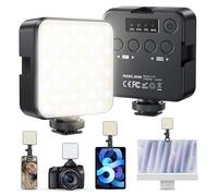 MAGIC JOHN Portable Selfie Light for Phone, 64 LEDs Phone Light Clip on Phones/Laptop/Camera Light, 3 Modes Dimmable 2500K-9000K & CRI 95+ for Wireless Camera/Laptop, Video Conference, TikTok