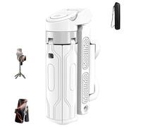 Magic John Portable Selfie Stick, Pocketflex Mini Tripod, 360°Flexible Rotation, Detachable Remote Contro, for Vlogs,Landscape Photography, Maximum Load 2kg (White)