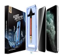 MAGIC JOHN Privacy Screen Protector for iPhone 11 Pro Max 6.5 inch, 2 Pack | 28° Anti-Spy, 9H Hardness Tempered Glass, Easy Installation Kit, Bubble Free, 1:1 Full Coverage, Scratch Resistance