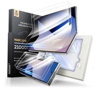 MAGIC JOHN Screen Protector for Samsung Galaxy Z Fold 6, 2 Pack Inner Flexible TPU Screen Protector & Front Tempered Glass with Auto Align Mounting Frame Kit, Full Coverage, Bubble-Free, HD Clear