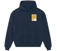 Magic Johnson 32 Yellow Jersey Frame Men's Hoodie - Navy / S
