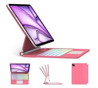 Magic Keyboard Case for iPad Air 13 (M4 2026, M3 2025, M2 2024) and iPad Pro 12.9 (6th/5th/4th/3rd Gen), Wireless Magnetic Backlit Keyboard Case with Multi-Touch Trackpad, Floating Cantilever Stand