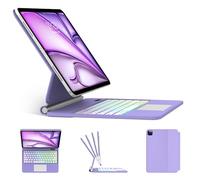 Magic Keyboard Case for iPad Air 13 (M4 2026, M3 2025, M2 2024) and iPad Pro 12.9 (6th/5th/4th/3rd Gen), Wireless Magnetic Backlit Keyboard Case with Multi-Touch Trackpad, Floating Cantilever Stand