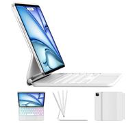 Magic Keyboard Case for iPad Air 13 (M4 2026, M3 2025, M2 2024) and iPad Pro 12.9 (6th/5th/4th/3rd Gen), Wireless Magnetic Backlit Keyboard Case with Multi-Touch Trackpad, Floating Cantilever Stand