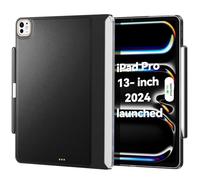 Magic Keyboard Compatible with iPad Pro 13 Inch M4 2024, Case with Apple Pencil Holder for Smart MagicKeyboard Folio Slim Durability, with Durable Leather Surface (Keyboard No