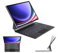 Magic Keyboard for Samsung Galaxy Tab S10 Plus 12.4", Magnetic Floating Stand, Precision Multi-Touch Trackpad, Backlight, UK Layout & S Pen Holder