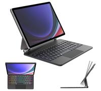 Magic Keyboard for Samsung Galaxy Tab S9 11", Magnetic Floating Stand, Precision Multi-Touch Trackpad, Backlight UK Layout for Samsung Tab S9, S8, S7