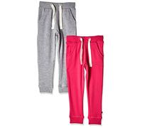 MAGIC KIDS WEAR Jogginghose Kinder und Babies aus Baumwolle, 2er Pack Dark Pink/Grau (577), 86
