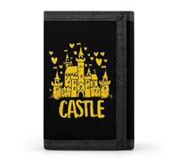 Magic Kingdom Castle Trifold Wallets Slim Coin Purse Credit Card Holder Wallet Money Clip for Women Men