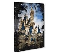 Magic Kingdom Florida Orlando USA Canvas Print | Gallery Wrapped 30mm Frame Wall Art | 30x20 inches | Ready to Hang | Modern Picture | Living Room Bedroom Lounge Office