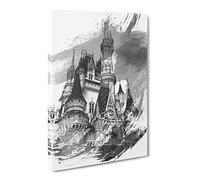 Magic Kingdom Florida Orlando Usa V1 Canvas Print | Gallery Wrapped 30mm Frame Wall Art | 20x14 inches | Ready to Hang | Modern Picture | Living Room Bedroom Lounge Office