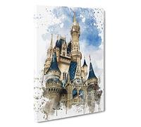 Magic Kingdom Florida Orlando USA V3 Canvas Print | Gallery Wrapped 30mm Frame Wall Art | 30x20 inches | Ready to Hang | Modern Picture | Living Room Bedroom Lounge Office