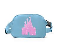 Magic Kingdom Sequin Belt Bag for Women Waterproof Waist Fanny Pack for Teen Girls Crossbody Bags for Traveling Jogging, blueB, Casual