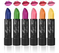 Magic Kiss 6 Pack Colour Changing Lipstick Set Aloe Vera Made in USA (Colors of Aloha 1)