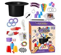 Magic Kit Set - Kids Magic Tricks, Beginner Magician Tools | Complete Magic Instruction Guide, Interactive Learning Set, Fun Magic Show Starter for Children’s Birthday, Party, and Family Entertainment