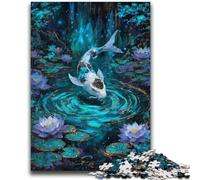 Magic Koi 1000 Piece Jigsaw Puzzle for Adults Teens,Decompressing Intellectual Educational Toy Birthday Present,Gifts,Wall Art (38x52cm)