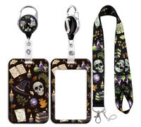 Magic Lanyard with Id Badge Holder and Retractable Reel Clip