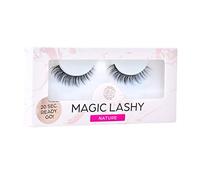 Magic Lashy - Nature Vegan False Eyelashes Professional Eyelash Band (without Eyelash Glue) Black, Black, Lightweight, Reusable