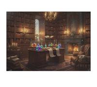 Magic Library Wooden Jigsaw Puzzles for Adults 35/70/120/200/300/5001000 Pieces - Art for Wall Decor - Durable Poplar Wood, Zero Dust, UV Vibrant Print - Family Group Activity & Unique Gift