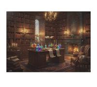 Magic Library Wooden Jigsaw Puzzles for Adults 35/70/120/200/300/5001000 Pieces - Art for Wall Decor - Durable Poplar Wood, Zero Dust, UV Vibrant Print - Family Group Activity & Unique Gift