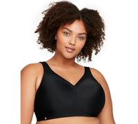 Glamorise Sports Bra MagicLift 1006 Full-Figure Plus-Size Seamless Wirefree Black