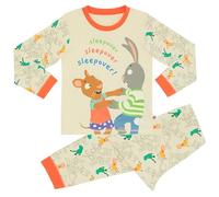 Magic Light Pip & Posy Unisex 100% Cotton Long Pyjama Set - 2-3 Years 98cm Off-white