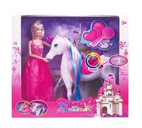 Magic Light Up Unicorn Princess Doll Set, Princess Unicorn Toy, Gifts for 3 4 5 6 Year Old Girls Boys Christmas Birthday Gift