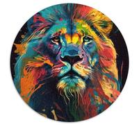 Magic Lion Jigsaws 1000 Pieces for Adults 1000 Pieces Round Puzzles for Adults Perfect for Home & Office Decor, Parties, Birthdays 67.5x67.5cm