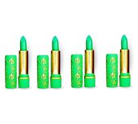 Magic Lipstick Set of 4 Made in Morocco - Green Tints, Moisturizing, Long-Lasting, Temperature and pH Changing, Nourishing Makeup, Plump and Shiny Lips