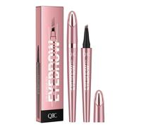 Magic Liquid Eyebrow Pencil - New 4 Tip Microblade Brow Pen, Natural Long-Lasting Hair-Like Defined Contouring Brows (# 02)