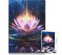 Magic Lotus Flower Puzzles for Teenagers 1000 Piece Educational Mental Focus Game Heartwarming Special Present Idea Size 38x26cm