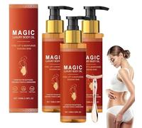 Magic Luxury Body Oil, Magic Body Firming Oil, Collagen Lifting Skin Cream Reduce Finelines, Glow Essence Plumping Moisturizing Lotion For Smooth, Radiant Skin For Women After Shower (3Set, 100ml)
