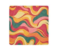 Magic Make Up Bag Cloth Retro Colorful Wave 70s Groovy Make Up Organizers Wrap Camera Lens Cloth Wrapper Organizer Bags For Women 13.8 X 13.8, retro colorful wave 70s groovy, 13.8x13.8in, Art Deco