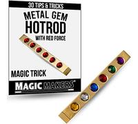 Magic Makers Metal Gem Hotrod - Gold Hotrod with Red Force - Includes Magic Training Guide