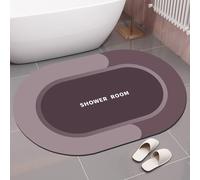 Magic Mat,Absorbent Bath Mats Non Slip Anti Mould 40 * 60 cm, Quick Dry Magic Bathroom Floor Mats,for Bathroom Floor Fit Under Door,Shower Rug for Bathtub (Red)