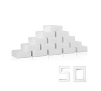 Magic Melamine Sponge Eraser, 50 Pack 2X Density Magic Cleaning Erasers in Bulk Extra Durable & Long Lasting, Multi-Functional Melamine Foam Sponges for Bathroom Window Shoes Kitchen