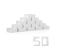 Magic Melamine Sponge Eraser, 50 Pack 2X Density Magic Cleaning Erasers in Bulk Extra Durable & Long Lasting, Multi-Functional Melamine Foam Sponges for Bathroom Window Shoes Kitchen