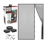 Magic Mesh Double Door- Hands Free Magnetic Screen Door, Fits French & Sliding Doors 75 in x 83 in
