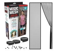 Magic Mesh Elite- More Durable Magnetic Screen Door, Reinforced Seam, Strong & Hidden Magnets- Keeps Bugs Out, Fits Single Doors up to 39"x83"